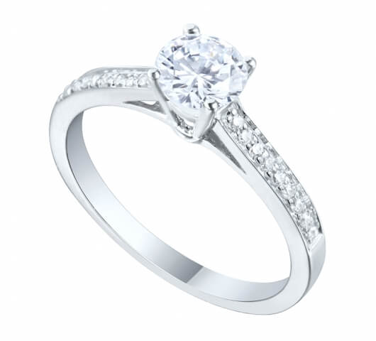 Diamond engagement ring in 18 Karat gold - R16773 - image 1
