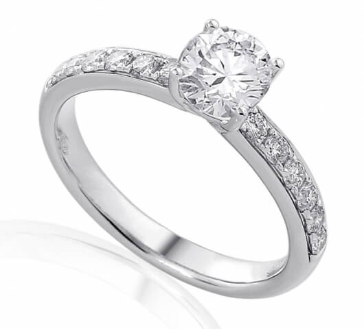 Diamond engagement ring in 18 Karat gold - R43115 - image 1