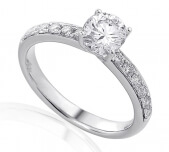 Diamond engagement ring in 18 Karat gold - R43115 - image 1