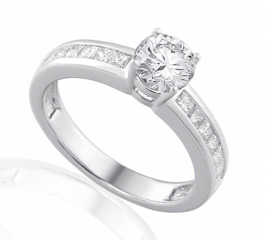 Diamond engagement ring in 18 Karat gold - R44940 - image 1