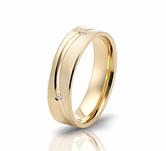 Wedding ring in 18 Karat gold - WRW002 - image 2