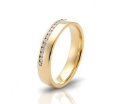 Wedding ring in 18 Karat gold - WRW004 - image 2