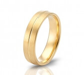 Wedding ring in 18 Karat gold - WRM008 - image 2