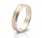 Wedding ring in 18 Karat gold - WRM010 - image 1