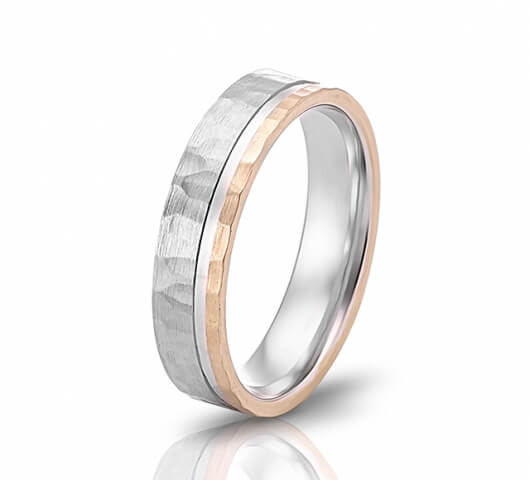 Wedding ring in 18 Karat gold - WRM011 - image 3