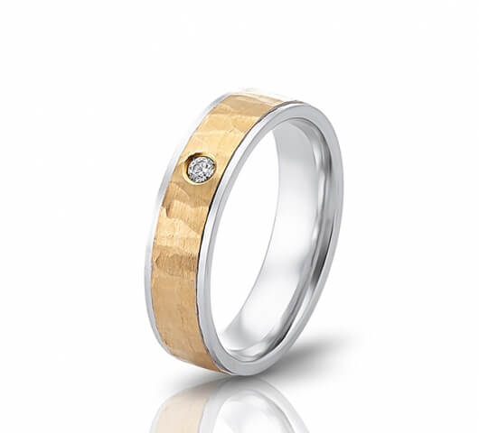 Wedding ring in 18 Karat gold - WRW015 - image 1