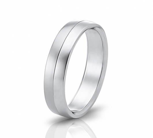 Wedding ring in 18 Karat gold - WRM016 - image 1