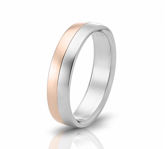 Wedding ring in 18 Karat gold - WRM016 - image 3