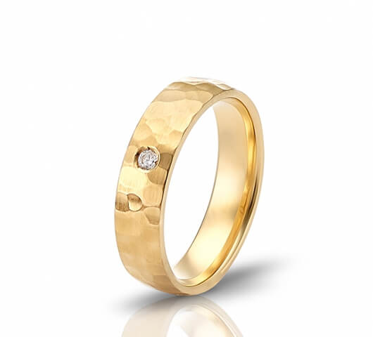 Wedding ring in 18 Karat gold - WRW017 - image 2
