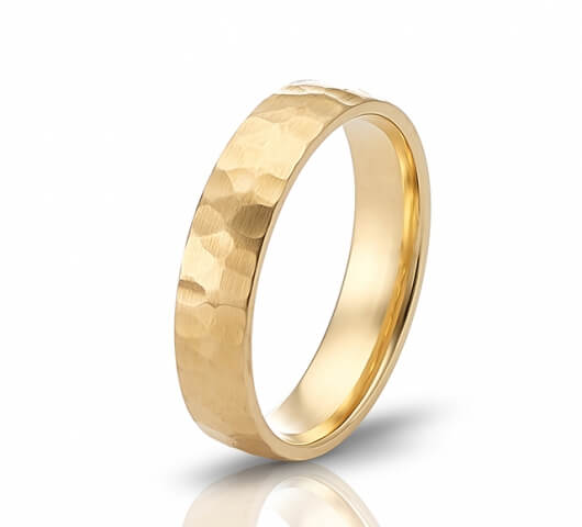 Wedding ring in 18 Karat gold - WRM017 - image 2