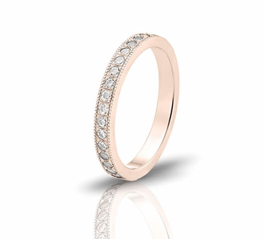 Wedding ring in 18 Karat gold - WRW020 - image 3