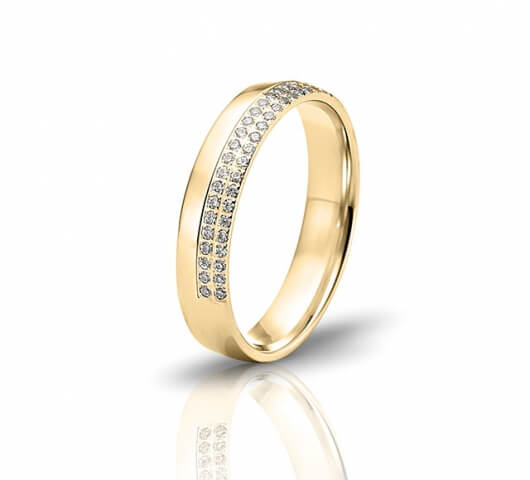 Wedding ring in 18 Karat gold - WRW025 - image 2