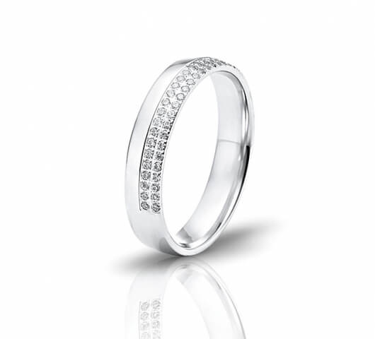Wedding ring in 18 Karat gold - WRW025 - image 1