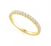 Half eternity ring in 18 karat gold - HET007 - image 2