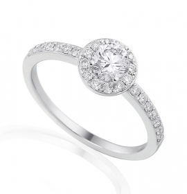 Diamond engagement ring in 18 Karat gold - R44051